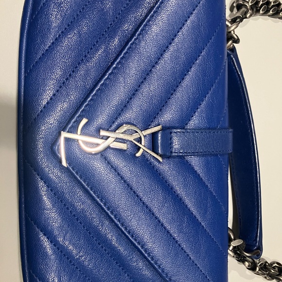 Saint Laurent Royal Blue WALLET ON A CHAIN - Picture 12 of 16